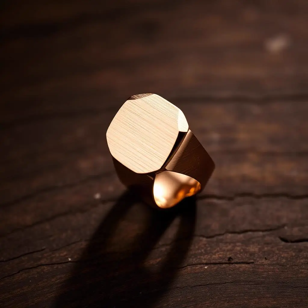 Shilp Signet Ring — 22K gold ring by Ambaa Gold